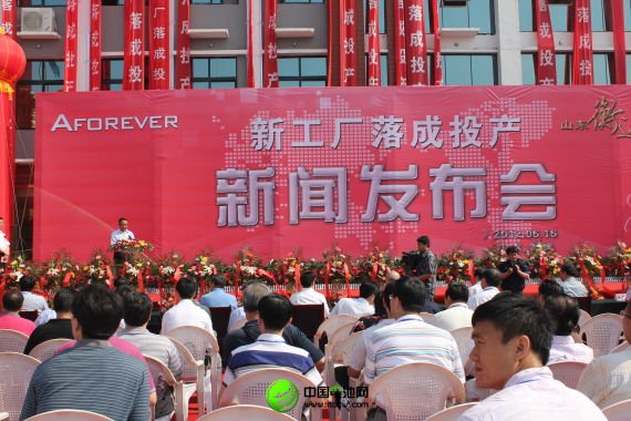 衡遠鋰電池工廠落成投產新聞發布會現場