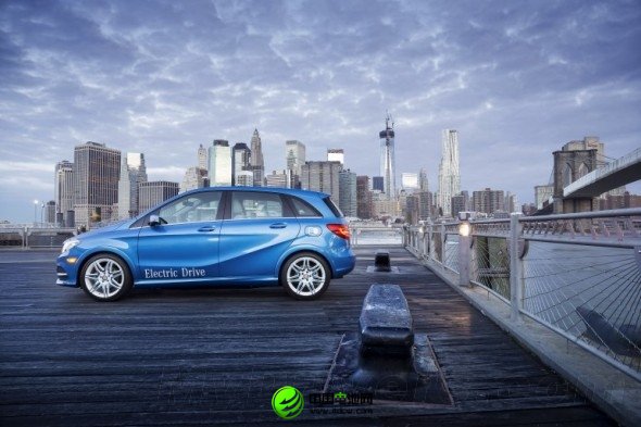 百公里加速不足10秒 組圖：奔馳B級電動汽車