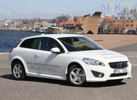 裝配了西門子新型電機(jī)的第二代沃爾沃 C30 電動汽車