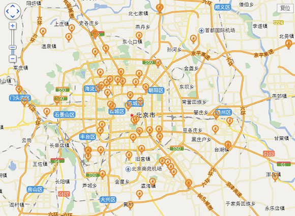 北京電動(dòng)汽車充電樁分布圖 40家4S店隨便充