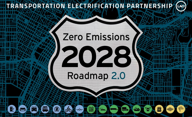 洛杉磯“2028年零排放指南”。圖片來源：Los Angeles Cleantech Incubator 