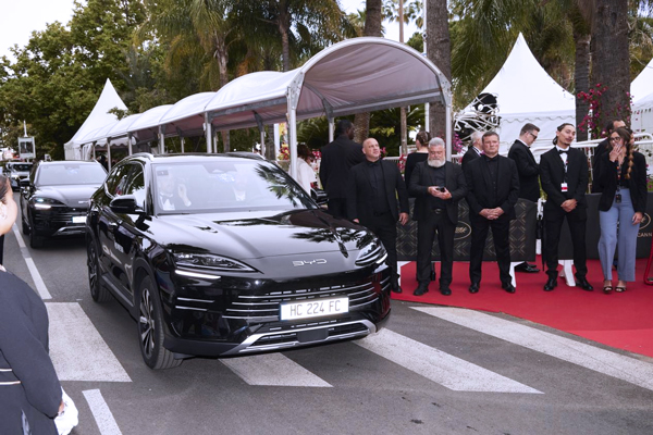 比亞迪旗下多款車型亮相戛納電影節(jié)，向世界展示中國(guó)智造！