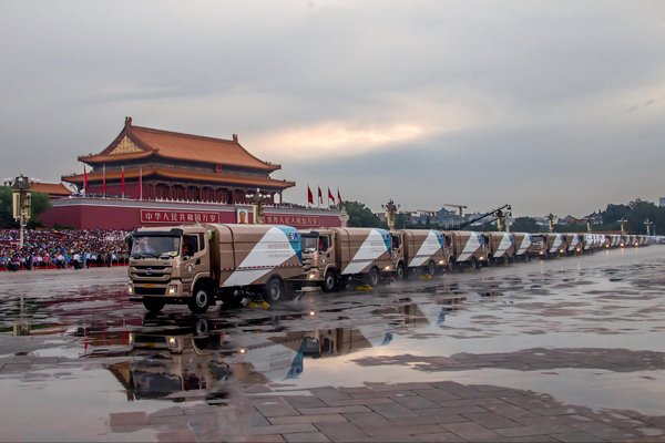 當先鋒,打頭陣!比亞迪純電動環(huán)衛(wèi)車護航九三閱兵