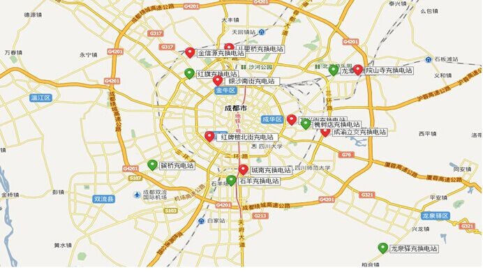 四川成都加快充電網絡建設 今年投用2000輛電動車 