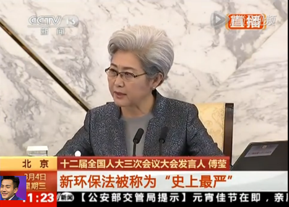 傅瑩：史上最嚴環保法是有牙齒的 對污染零容忍