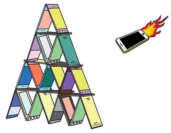 中國市場增長放緩 影響各大智能手機廠商業績 中國市場增長放緩 影響各大智能手機廠商業績