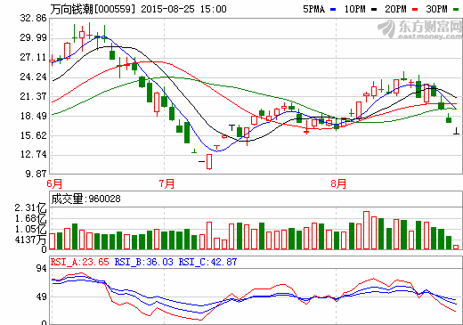 萬向錢潮：2015中報(bào)凈利潤4.49億 同比增長28%