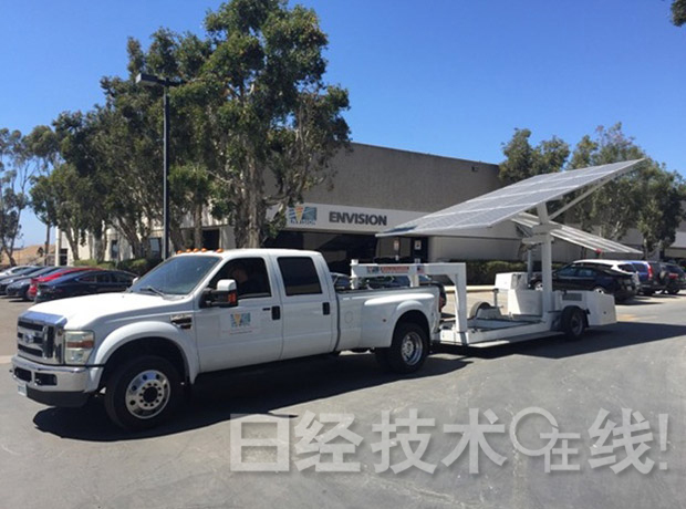 為EV進(jìn)行100％可再生能源充電 全球首個(gè)可移動(dòng)的獨(dú)立型太陽能車棚