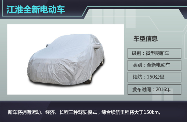 江淮微型電動車電池續(xù)航150km 將于明年發(fā)布 江淮微型電動車電池續(xù)航150km 將于明年發(fā)布