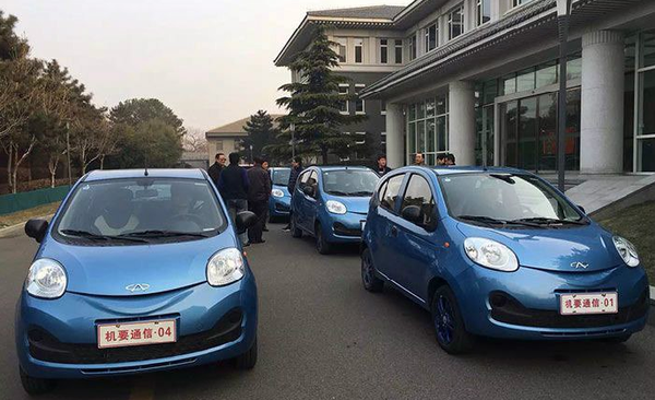 奇瑞EQ電動車入駐中南海 搭載三元鋰電池 奇瑞EQ電動車入駐中南海 搭載三元鋰電池