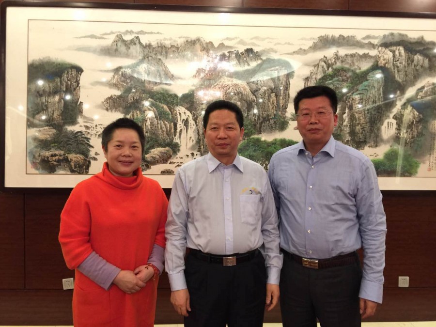 陳求發省長與邱則有先生、蔣棠女士合影