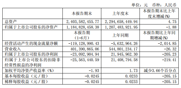 盛和資源：上半年業績虧損2309萬 稀土下游產業需求疲軟