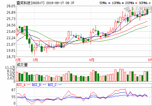 露笑科技:上半年凈利增長35% 10億設(shè)新能源汽車服務(wù)公司 露笑科技:上半年凈利增長35% 10億設(shè)新能源汽車服務(wù)公司