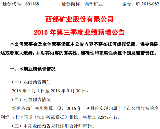 西部礦業 西部礦業