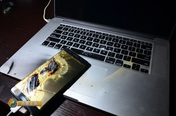 央視曝光：國行爆炸Note7檢測報告 是電池自燃非外部加熱