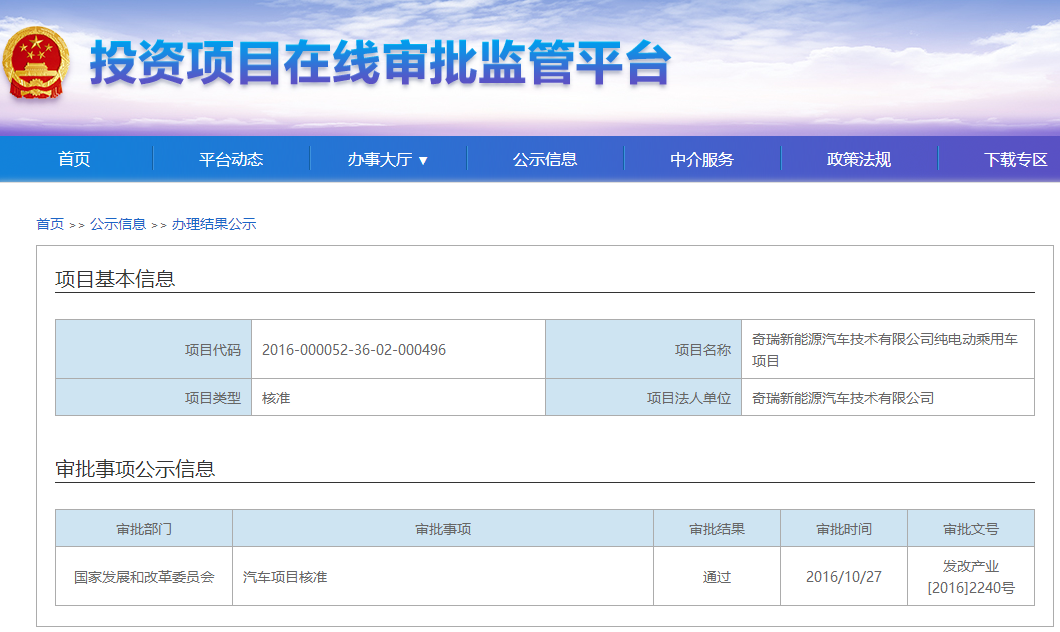 迎接新的發展機遇 奇瑞憑什么斬獲第四張新能源生產資質？