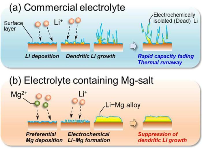日本信州大學采用鎂鹽抑制鋰晶枝 欲用電鍍技術攻克難題 日本信州大學采用鎂鹽抑制鋰晶枝 欲用電鍍技術攻克難題