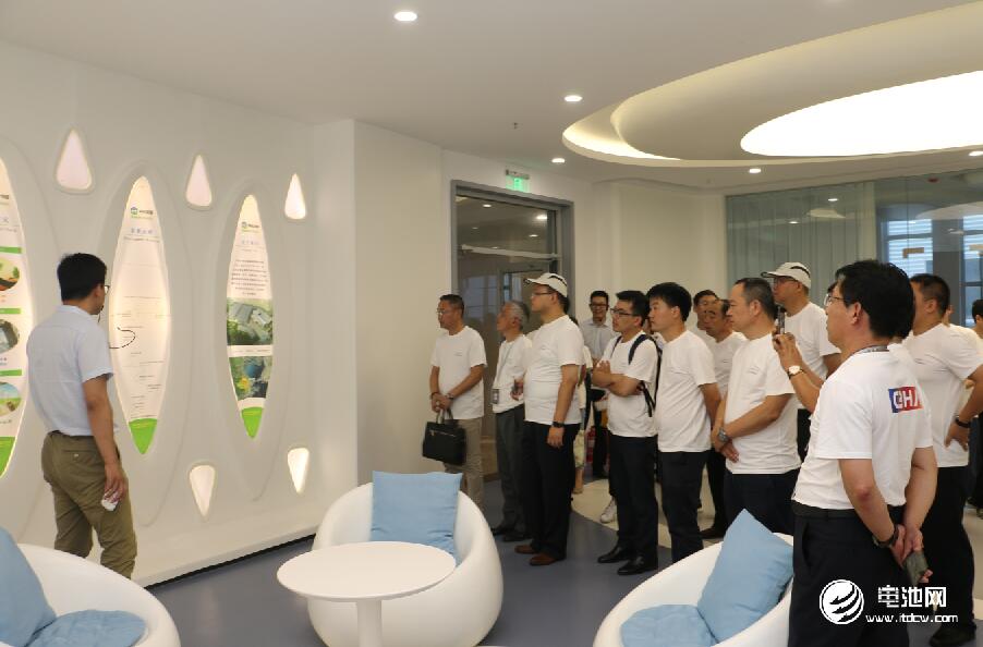 電池百人會企業(yè)家一行參觀考察青島中科華聯新材料股份有限公司