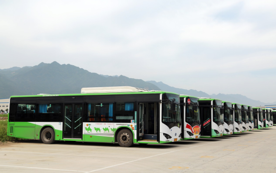 比亞迪純電動公交車為古城西安增添新色彩