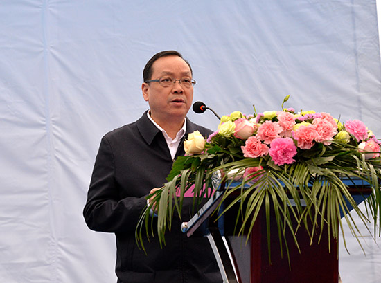 盛文軍項目開工表示祝賀