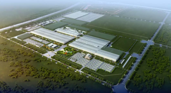 北汽麥格納高端新能源汽車制造基地俯視圖 北汽麥格納高端新能源汽車制造基地俯視圖