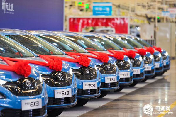 北汽新能源1-5月累計生產7044輛 銷售11692輛