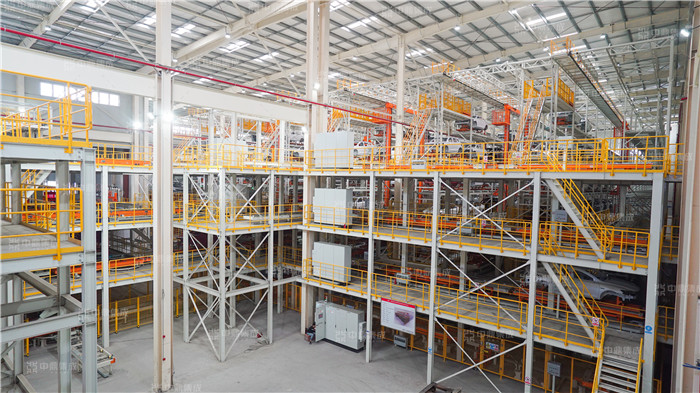 中鼎集成主導(dǎo)負(fù)責(zé)比亞迪西安工廠內(nèi)彩車身智能物流系統(tǒng)建設(shè)