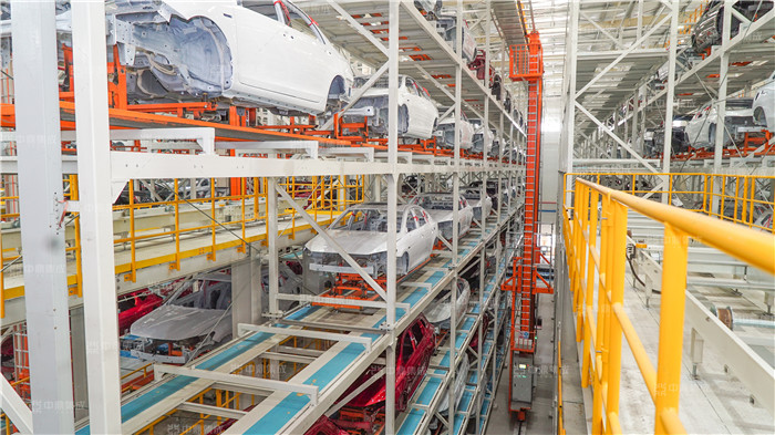 中鼎集成主導(dǎo)負(fù)責(zé)比亞迪西安工廠內(nèi)彩車身智能物流系統(tǒng)建設(shè)