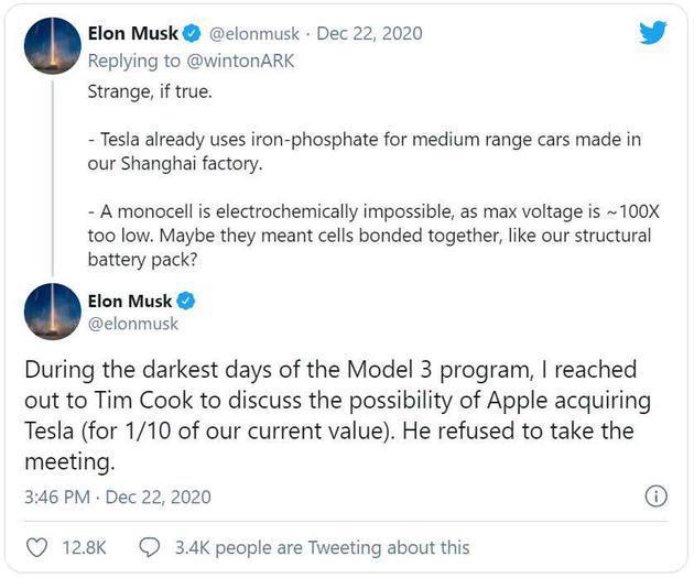 特斯拉CEO馬斯克推文 特斯拉CEO馬斯克推文