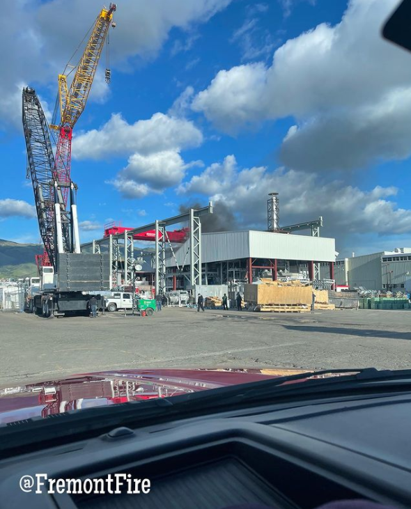 特斯拉弗里蒙特工廠突發火災 為其目前產能最高的工廠