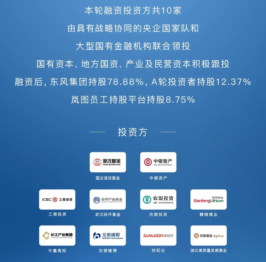嵐圖汽車宣布完成了近50億元A輪融資