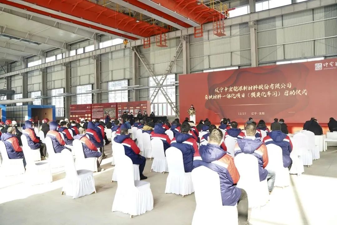 遼寧中宏新能源鋰電池負極材料一體化項目竣工投產啟動儀式