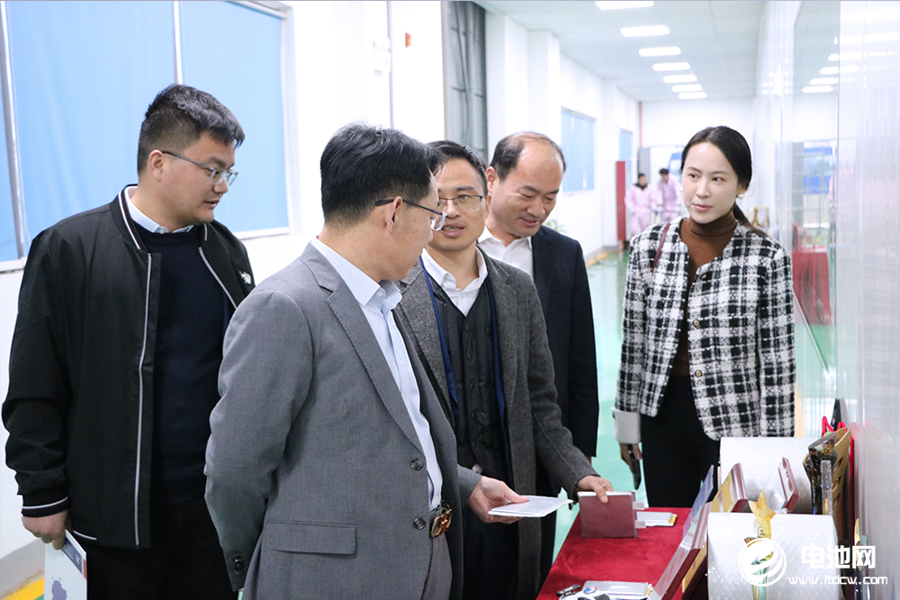 中國(guó)電池新能源產(chǎn)業(yè)鏈調(diào)研團(tuán)一行參觀考察鋰盾材料
