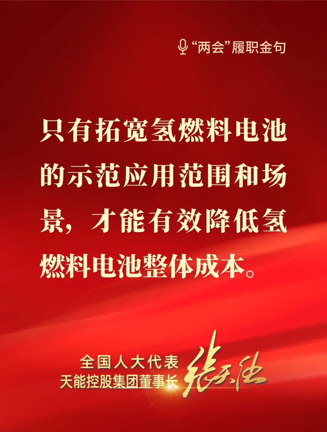 全國人大代表,天能控股集團董事長張天任 全國人大代表,天能控股集團董事長張天任