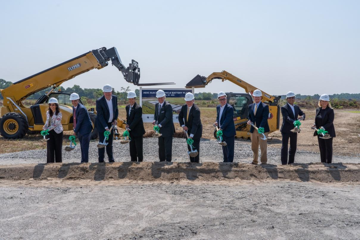 遠(yuǎn)景動(dòng)力美國南卡工廠破土動(dòng)工；圖片來源：遠(yuǎn)景動(dòng)力
