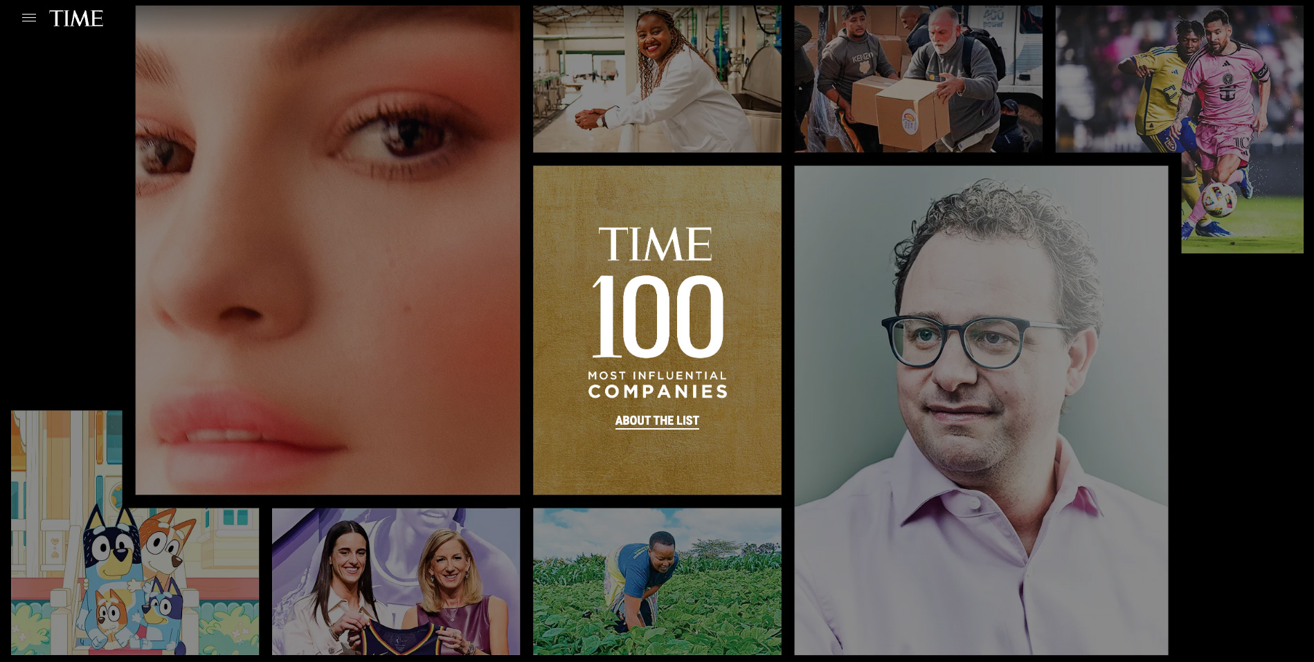 全球100家最具影響力企業（圖片來源：《時代》周刊）