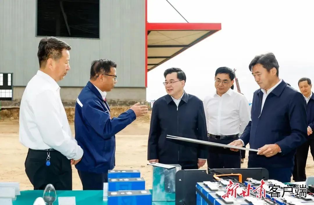 甘肅省委書記、省人大常委會主任胡昌升蒞臨銀高儲能視察調研8GWh磷酸鐵鋰電池項目