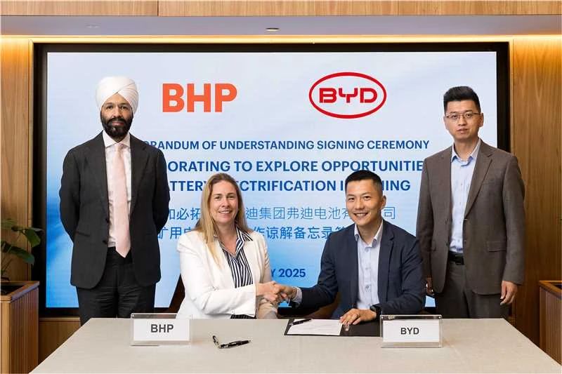 比亞迪/寧德時(shí)代同牽全球礦業(yè)巨頭！這次不為礦，為電池！